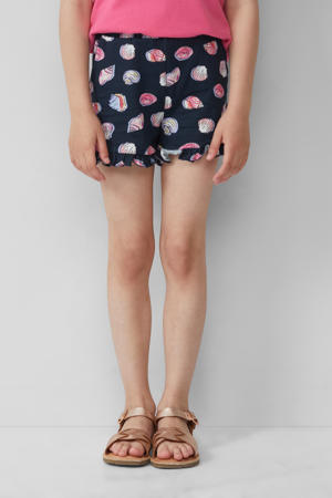 casual short donkerblauw