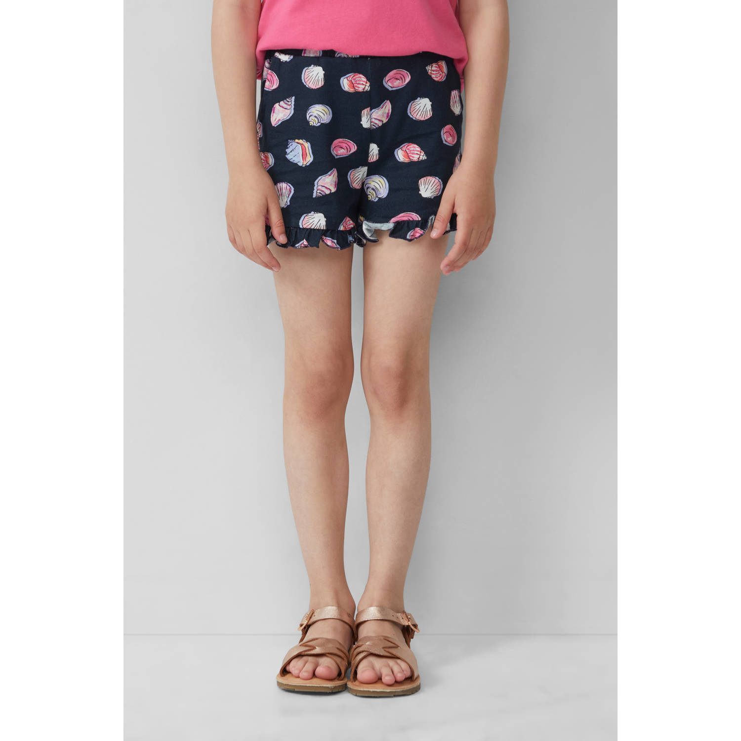 s.Oliver casual short donkerblauw
