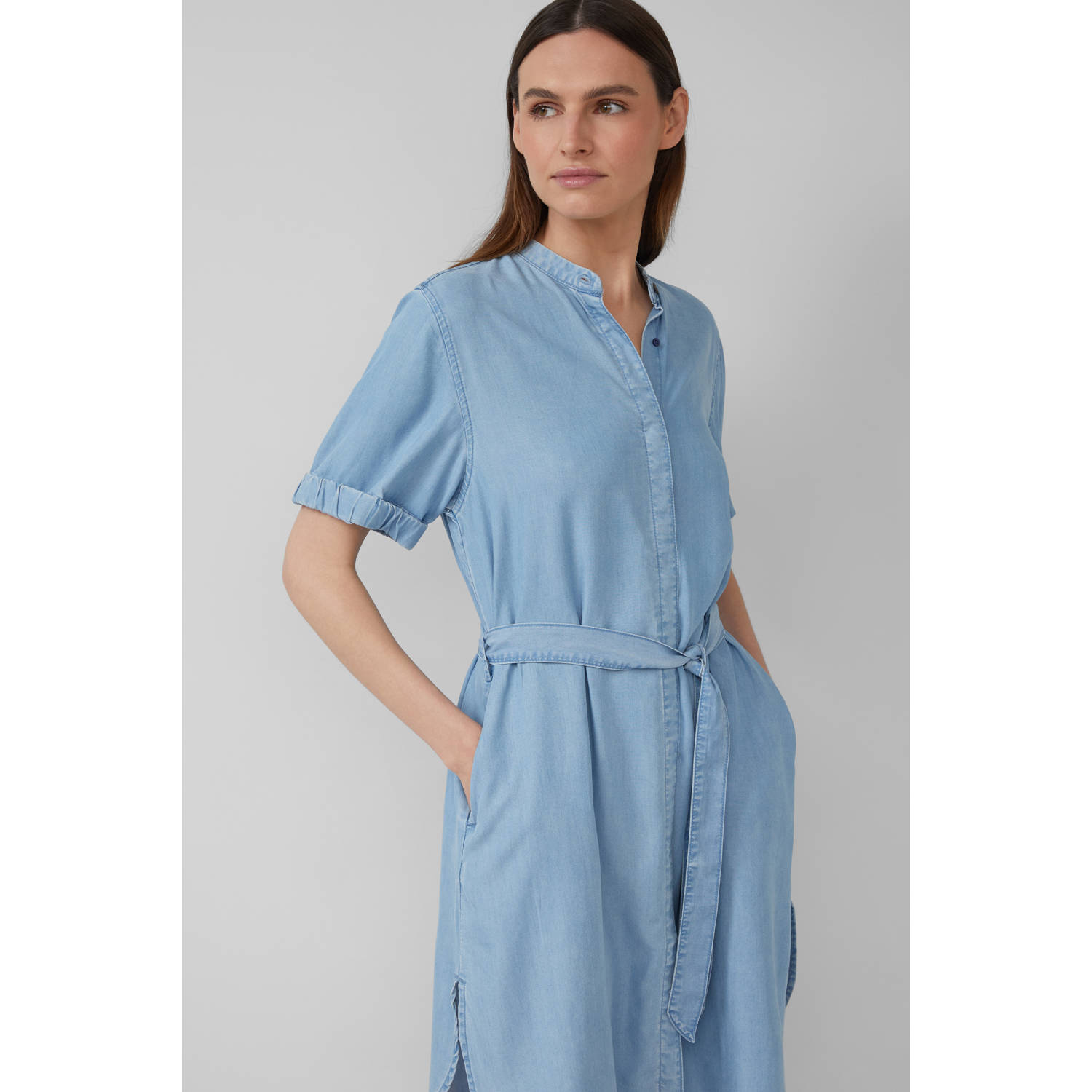 S.Oliver denim spijkerjurk light blue denim
