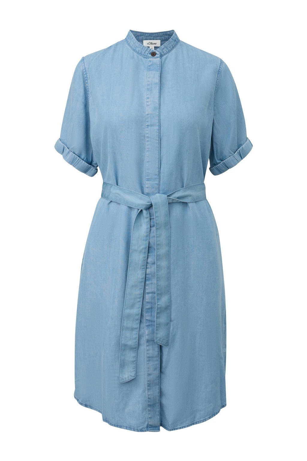 denim spijkerjurk light blue denim wehkamp