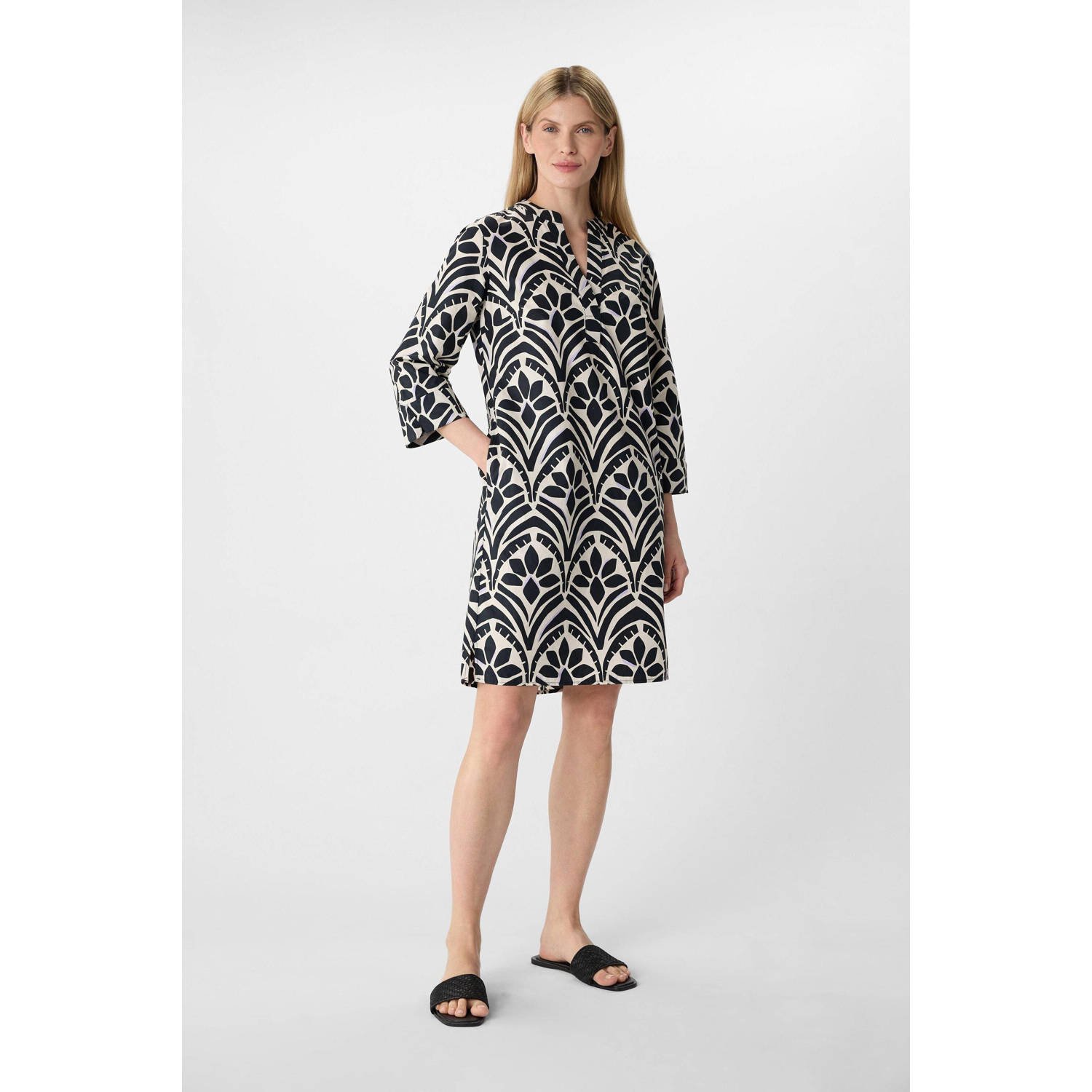 Comma casual identity zomerjurk zwart