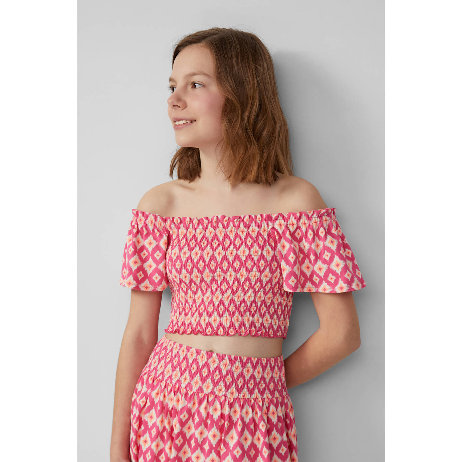 s.Oliver off shoulder top roze