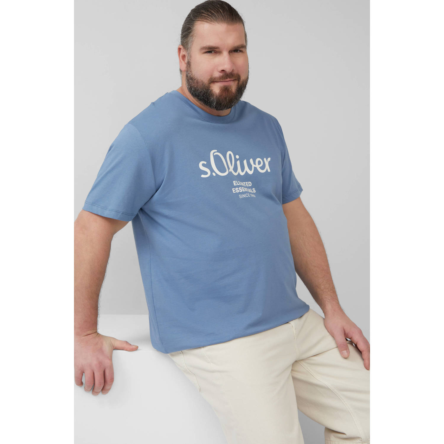 S.Oliver Big Size T-shirt blauw