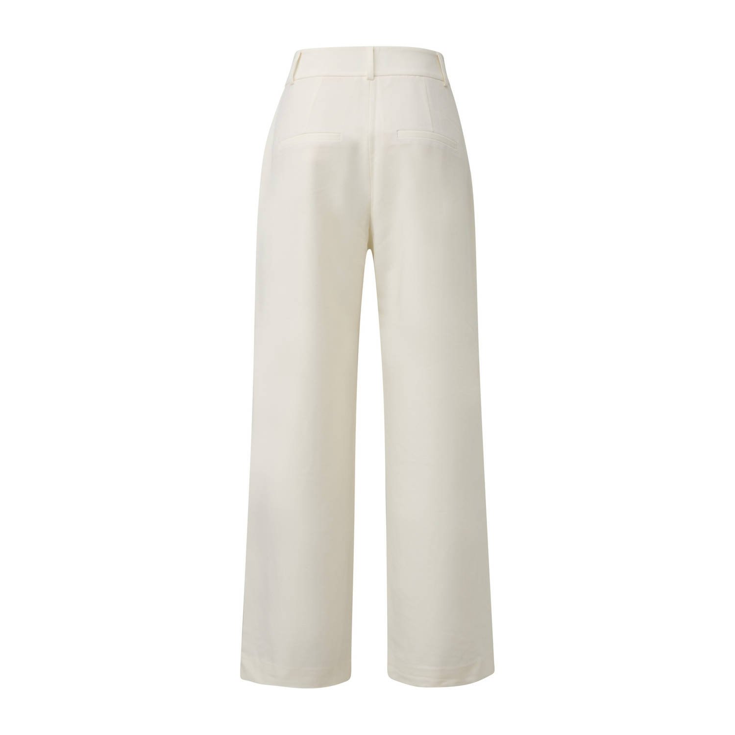 s.Oliver BLACK LABEL wide leg regular waist pantalon wit