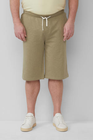 relaxed sweatshort olijfgroen