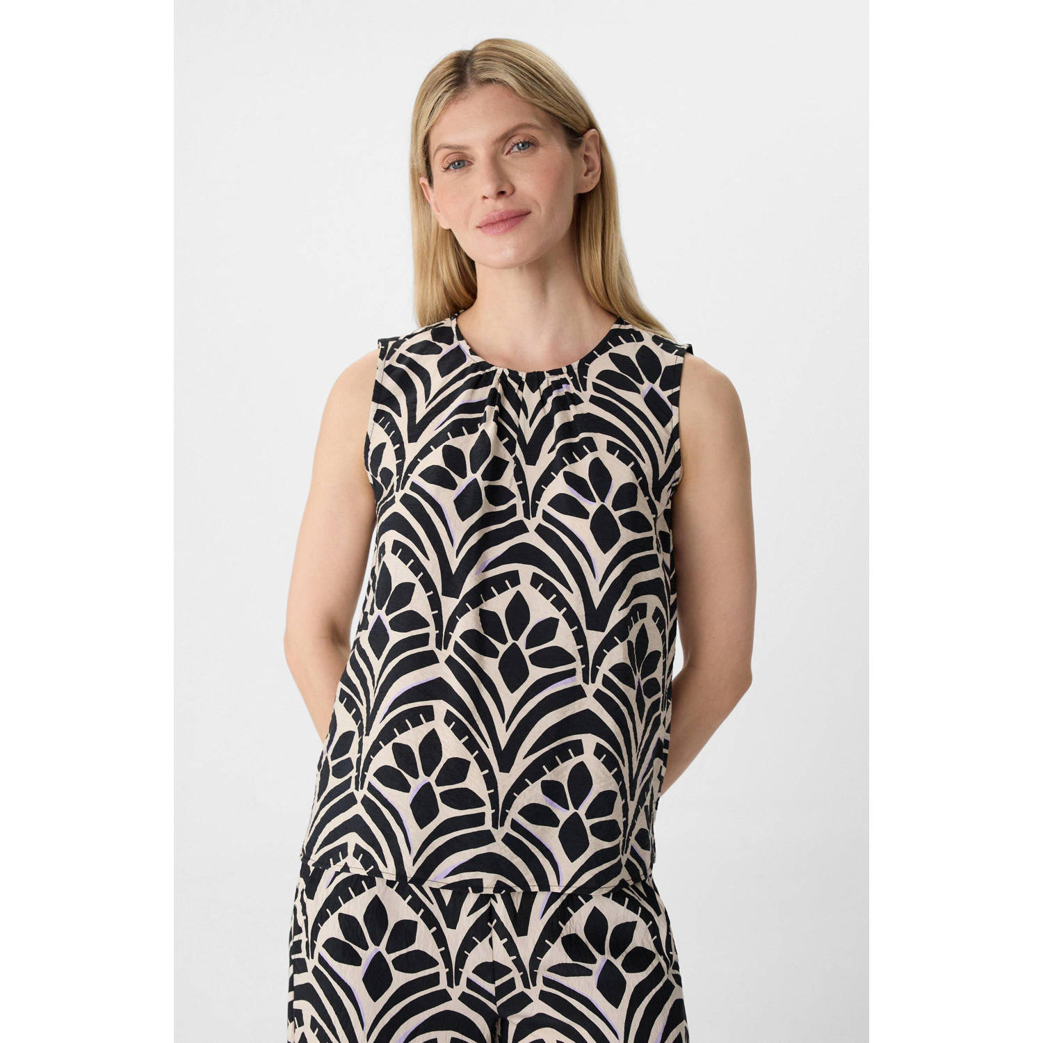 Comma casual identity top zwart