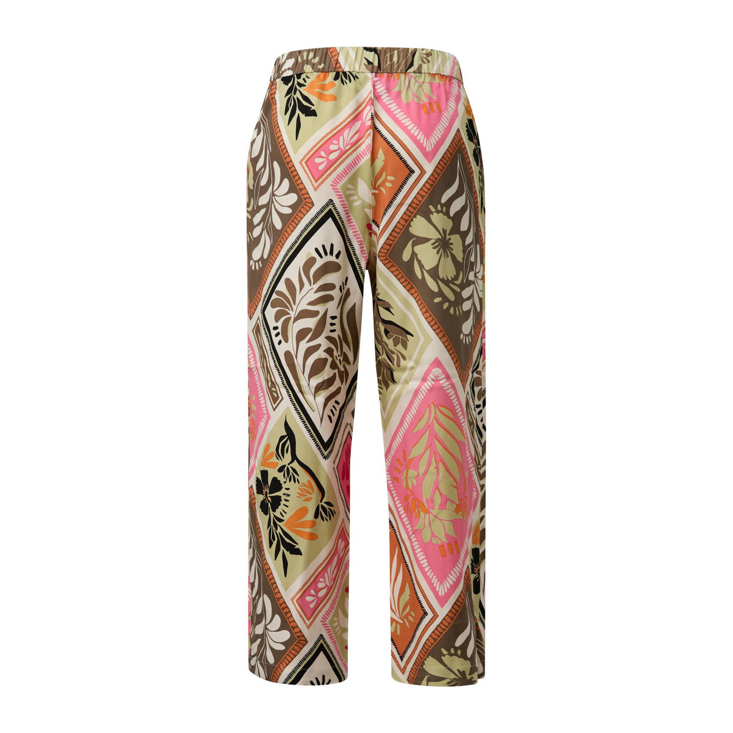 comma regular waist casual broek groen