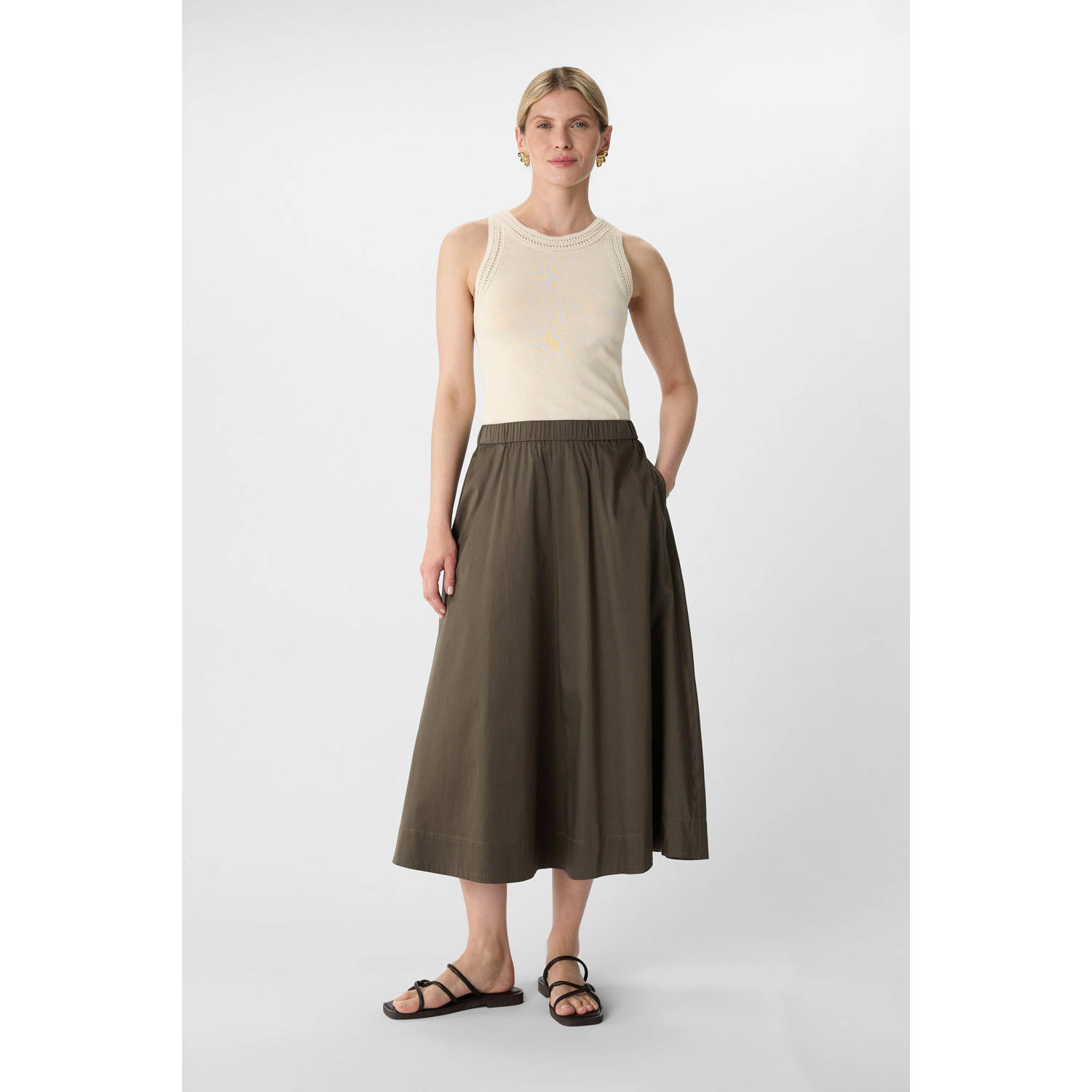 Comma Midirok met elastische taille