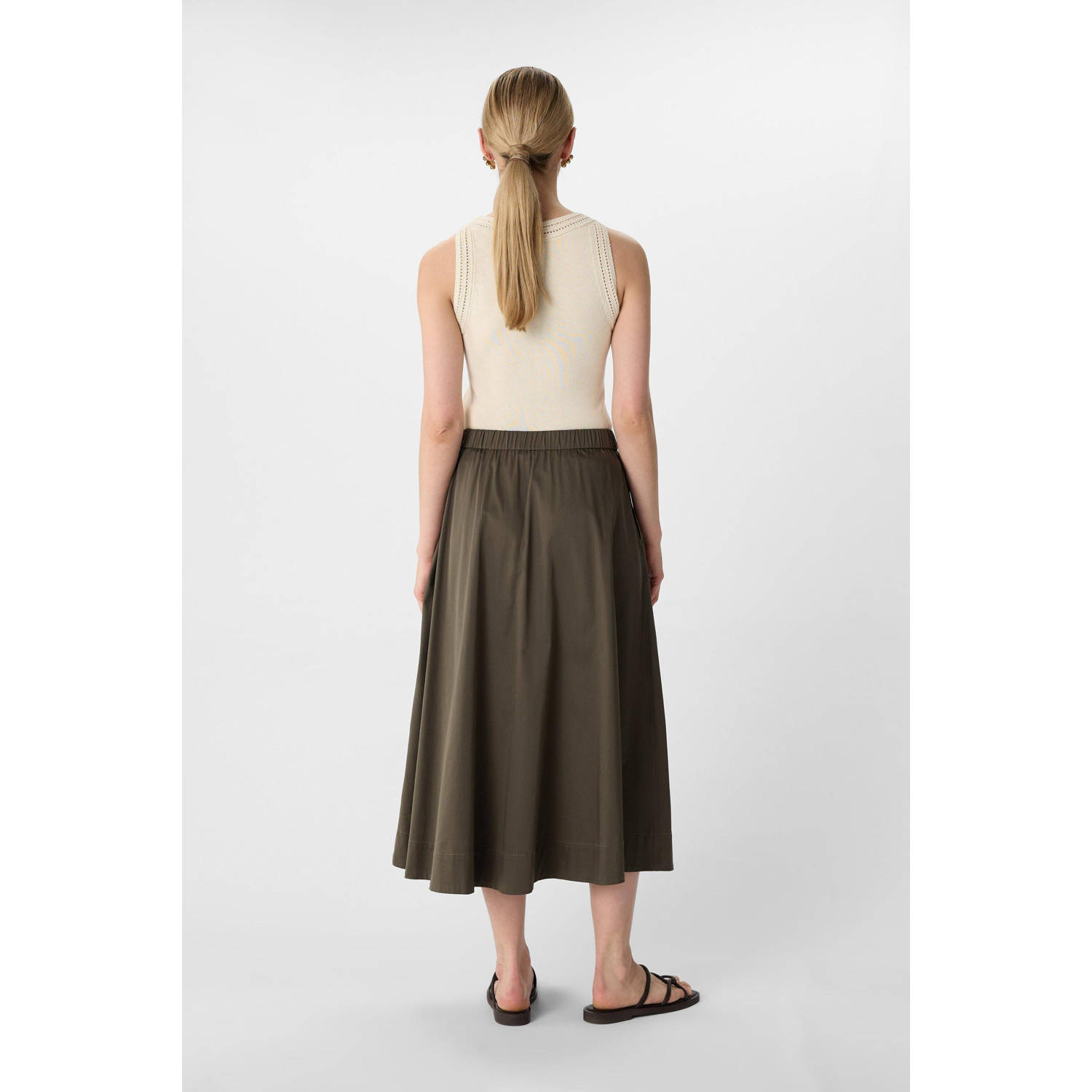comma midi rok bruin
