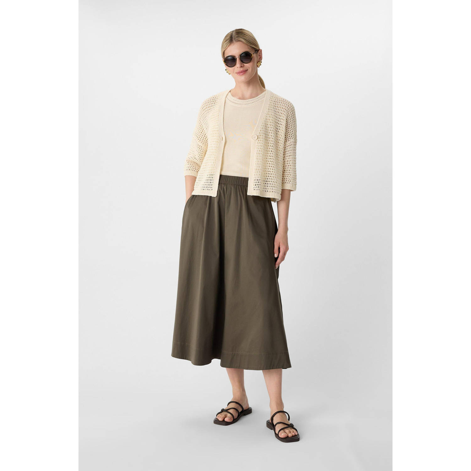 comma midi rok bruin