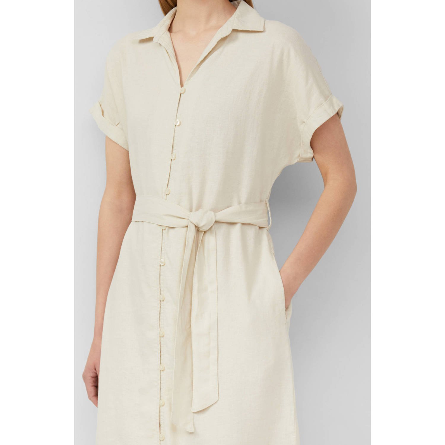 S.Oliver RED LABEL Relaxed fit overhemdjurk van linnenmix