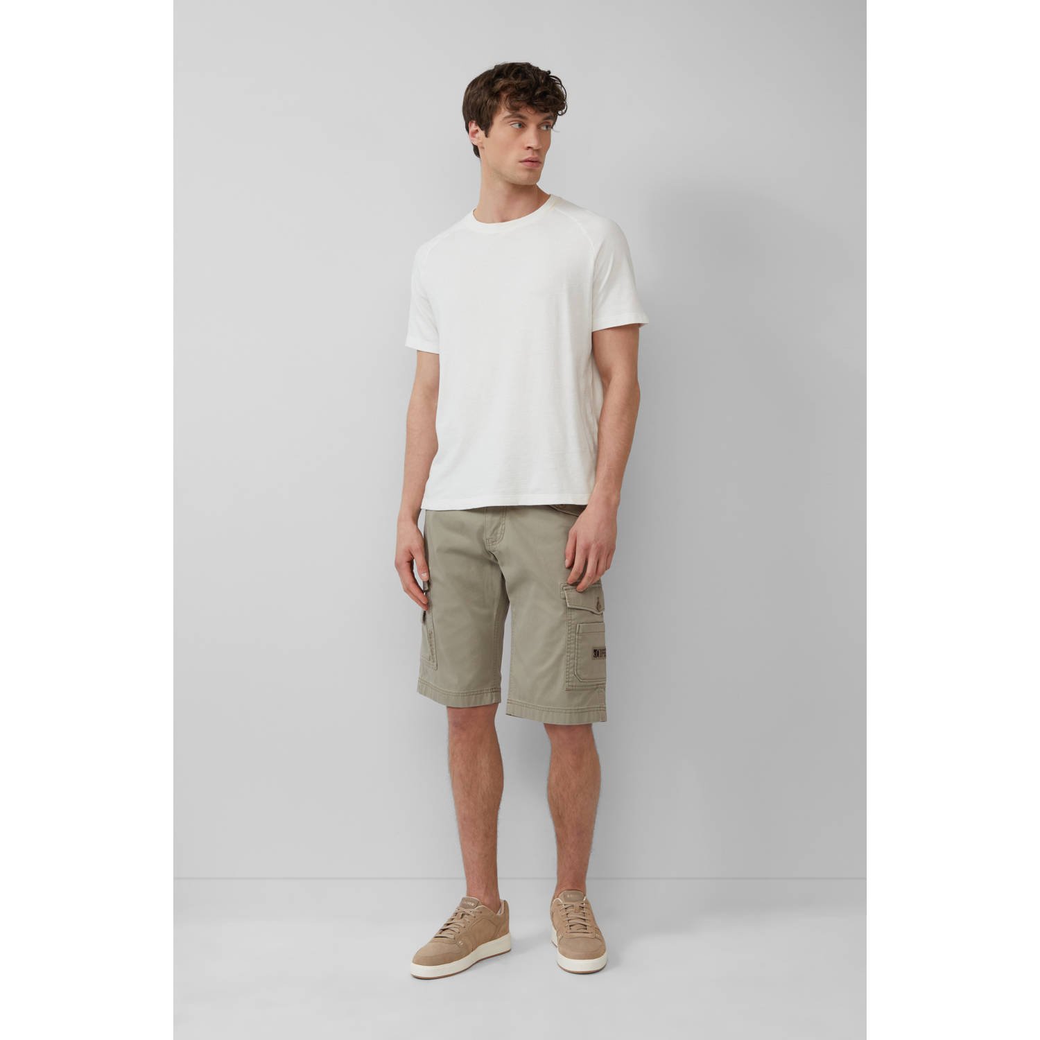 s.Oliver Big Size relaxed cargo short groen