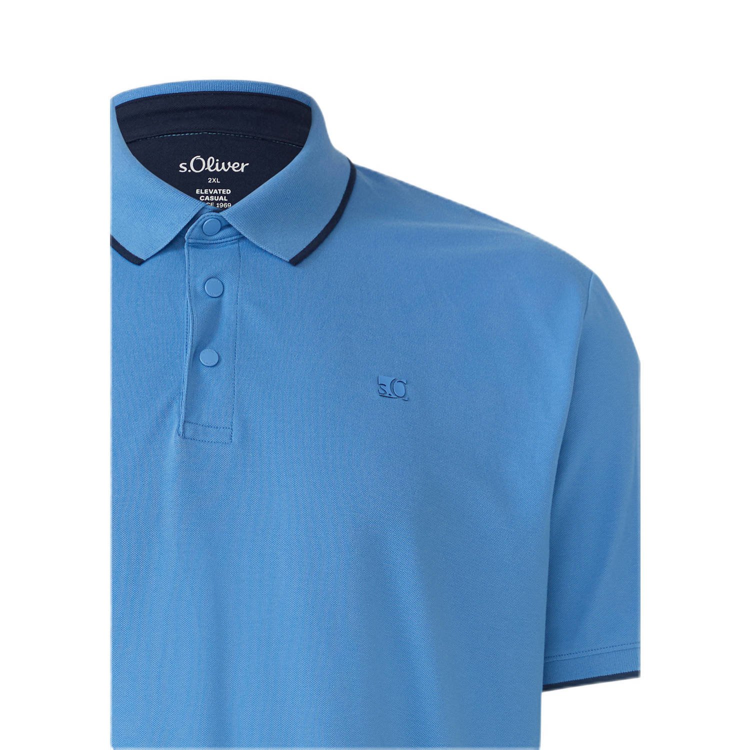s.Oliver Big Size regular polo blauw