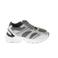 Hip leren chunky sneakers groen/zilver