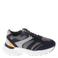 Hip leren chunky sneakers donkerblauw/grijs