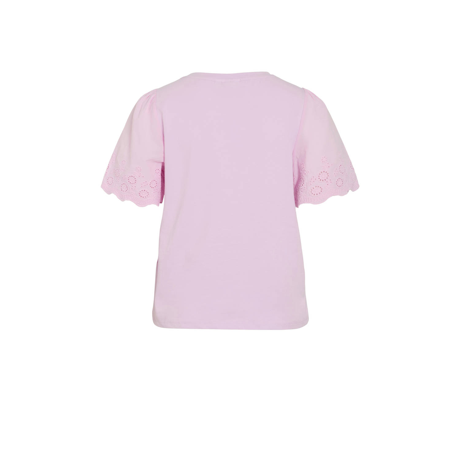 VILA T-shirt lila broderie