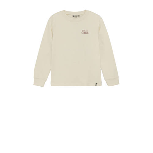 Daily7 longsleeve met backprint wit afbeelding