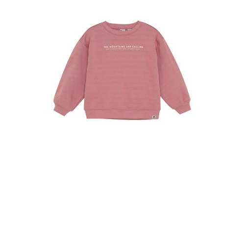 Daily7 sweater met backprint roze afbeelding