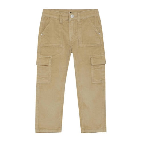 Daily7 corduroy loose casual broek lichtbruin afbeelding