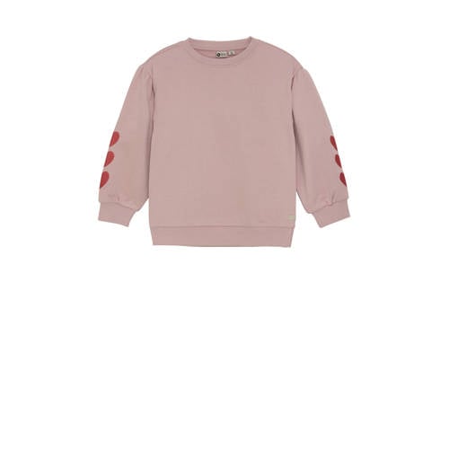 Daily7 sweater met hartjes oudroze afbeelding