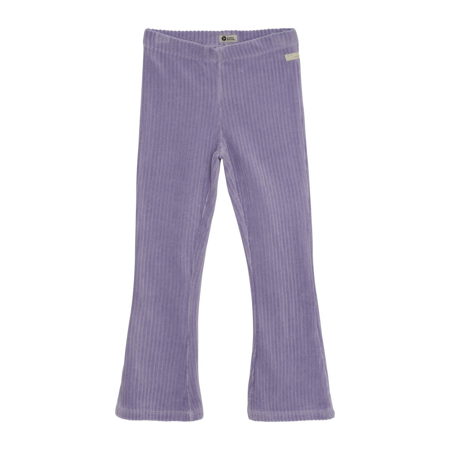 Daily7 fluwelen flared broek paars