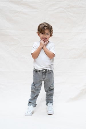 straight leg grey denim