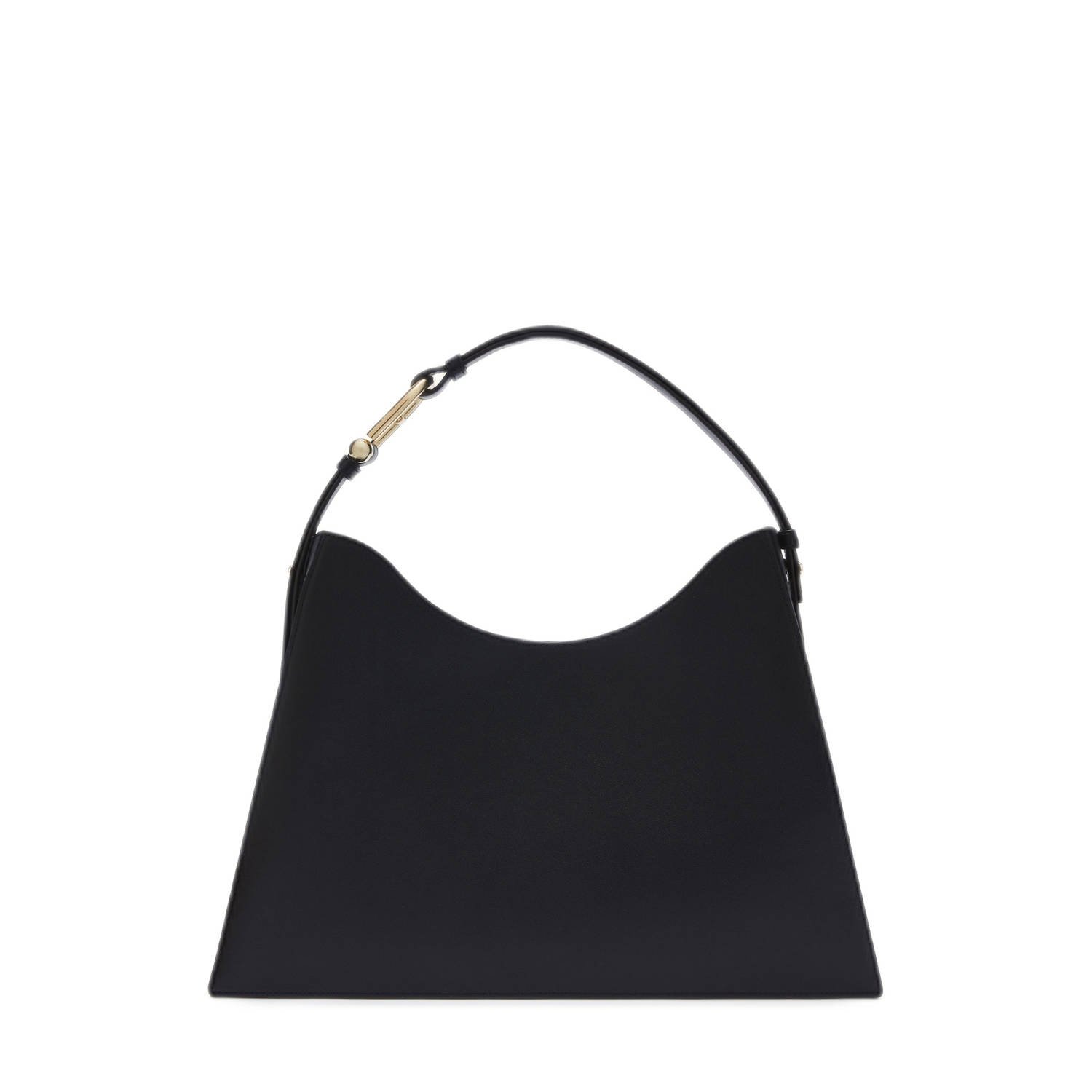 Furla leren schoudertas Nuvola L zwart