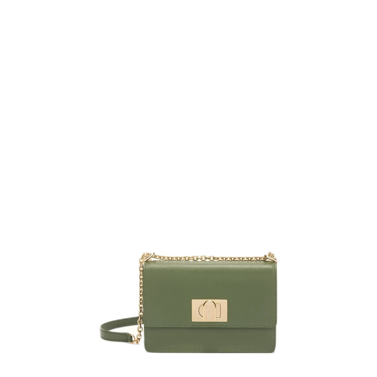 Furla leren crossbody tas 1927 Mini groen