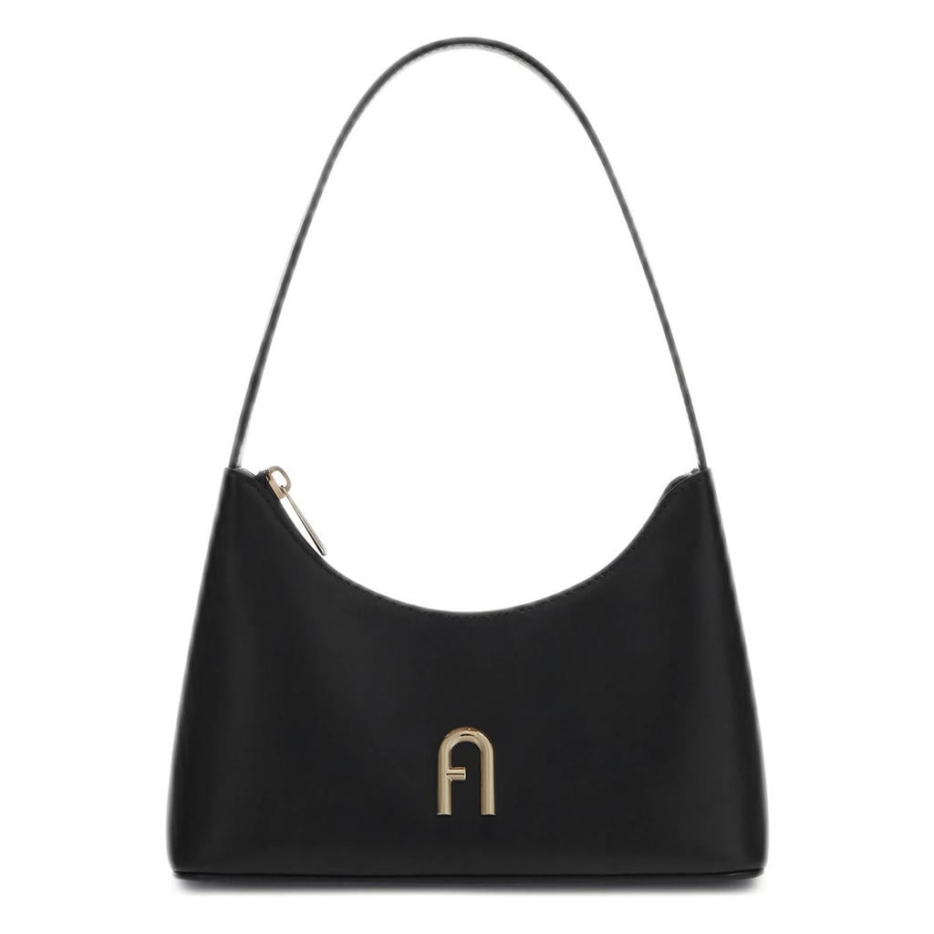 Furla leren schoudertas Diamante Mini zwart