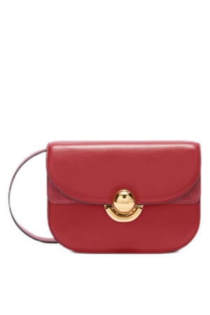  leren crossbody tas Sfera Mini rood