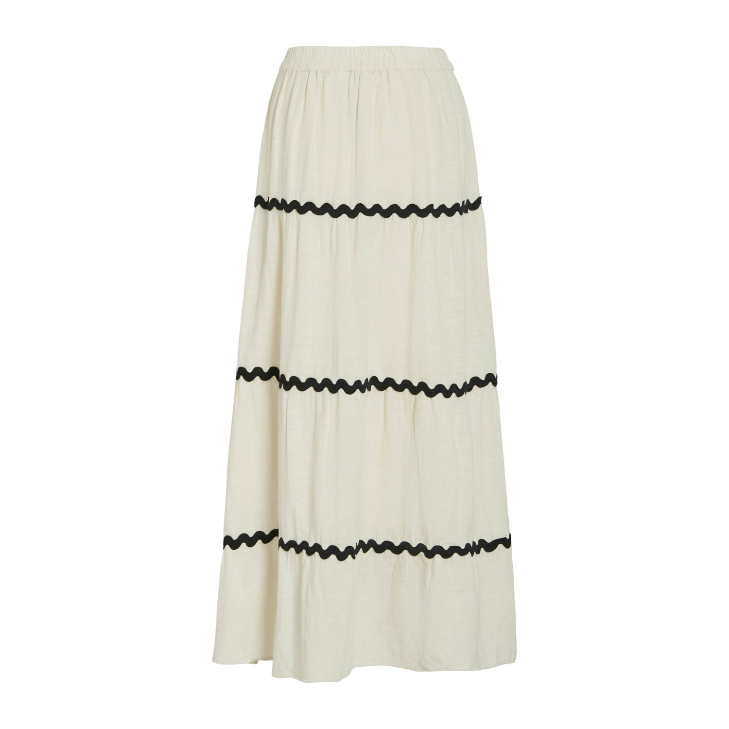 VILA midi rok ecru