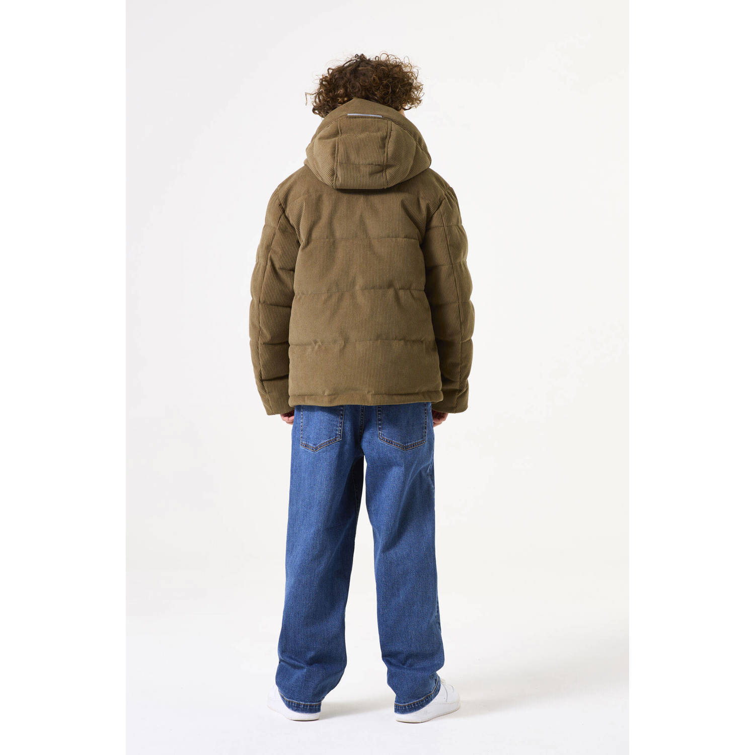 Garcia corduroy gewatteerde jas bruin
