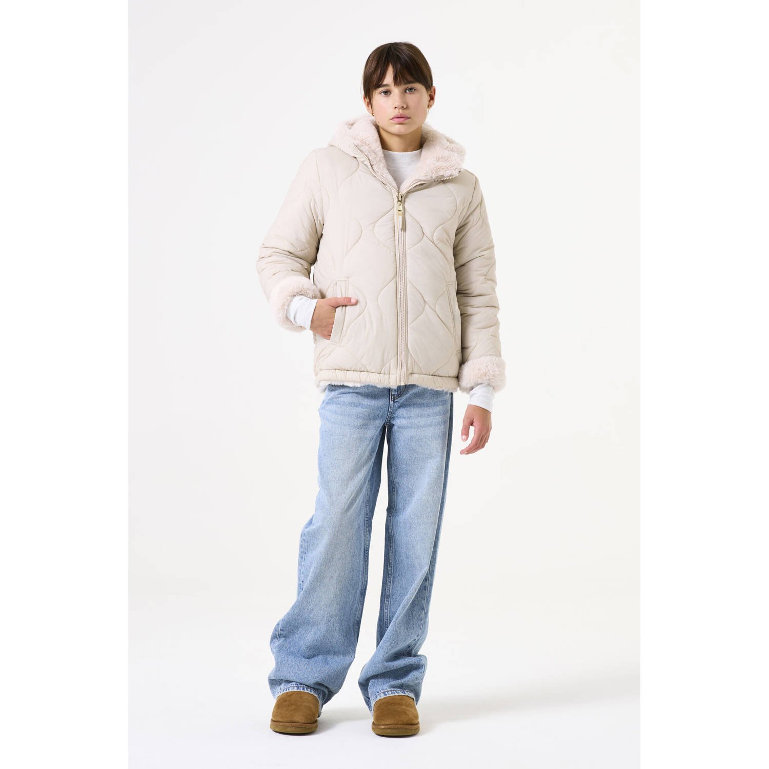 Garcia reversible jas ecru