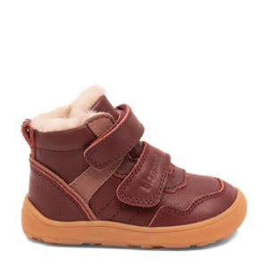 Barefoot Becky Lamb gevoerde leren sneakers bordeaux