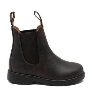 Kim leren chelsea boots donkerbruin
