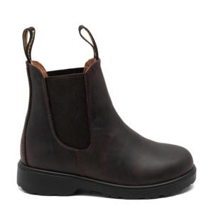 Kim leren chelsea boots donkerbruin