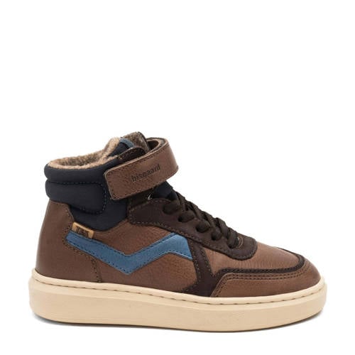 Bisgaard gevoerde leren sneakers bruin afbeelding