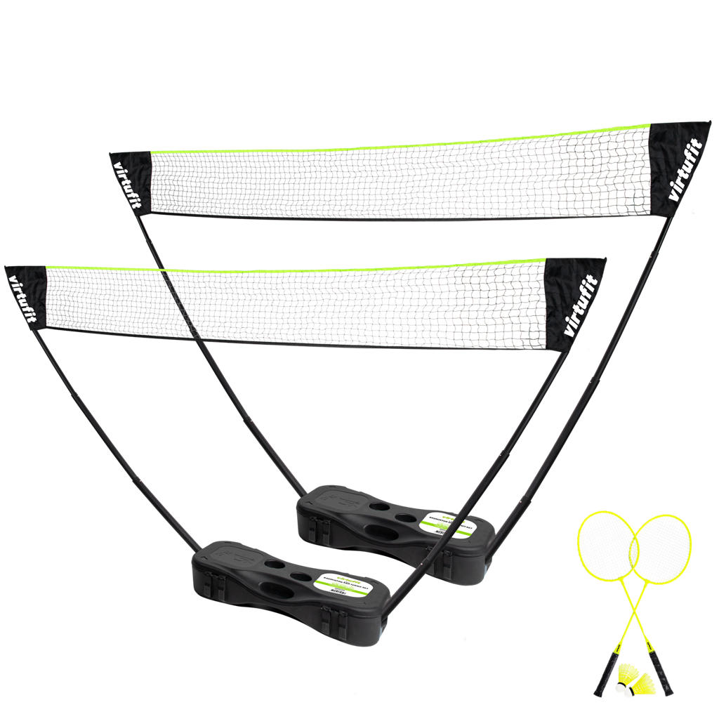 Virtufit 2-in-1 Portable Badminton- en Tennis Set