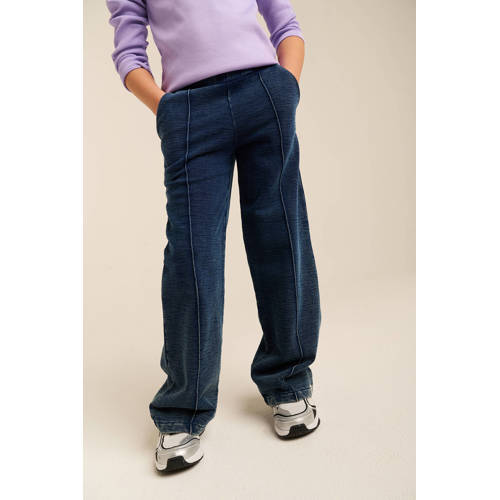 Tumble 'n Dry wide leg casual broek dark blue denim afbeelding