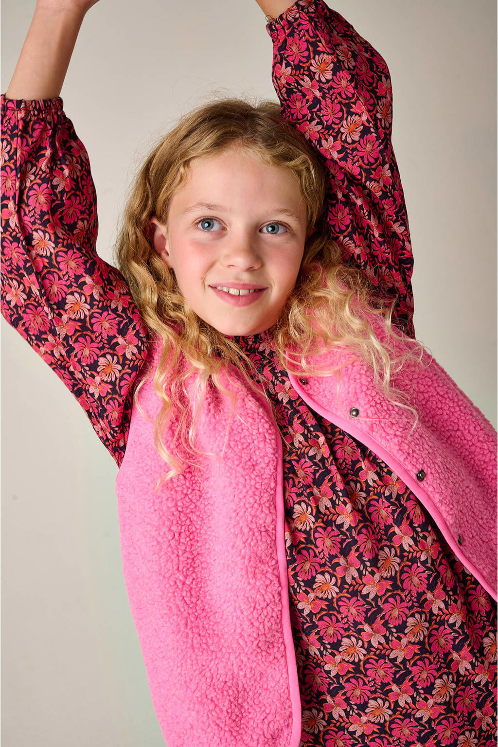 Tumble 'n Dry teddy gilet roze