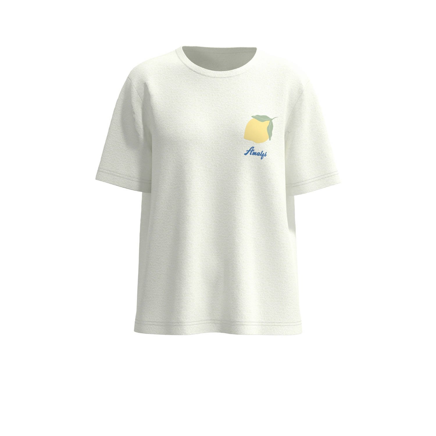 VILA T-shirt ecru