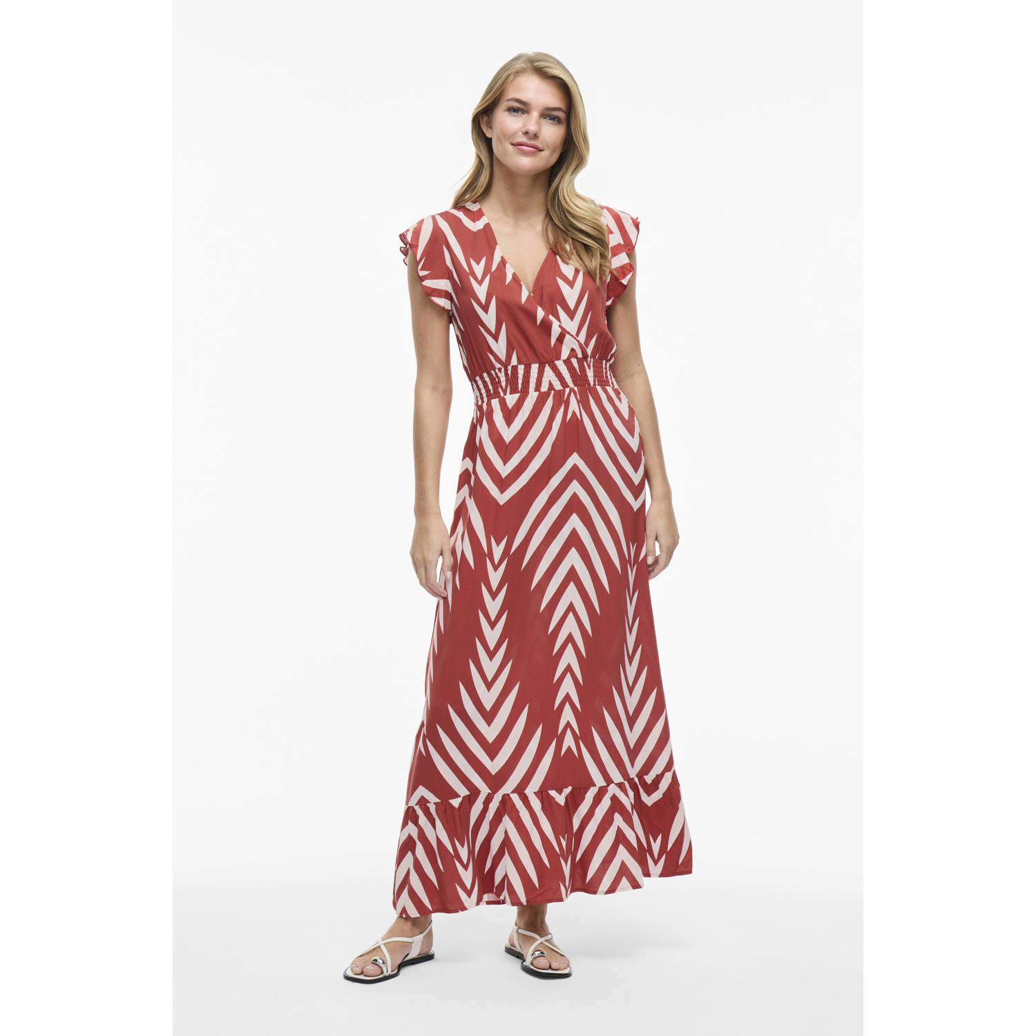 VILA maxi jurk rood