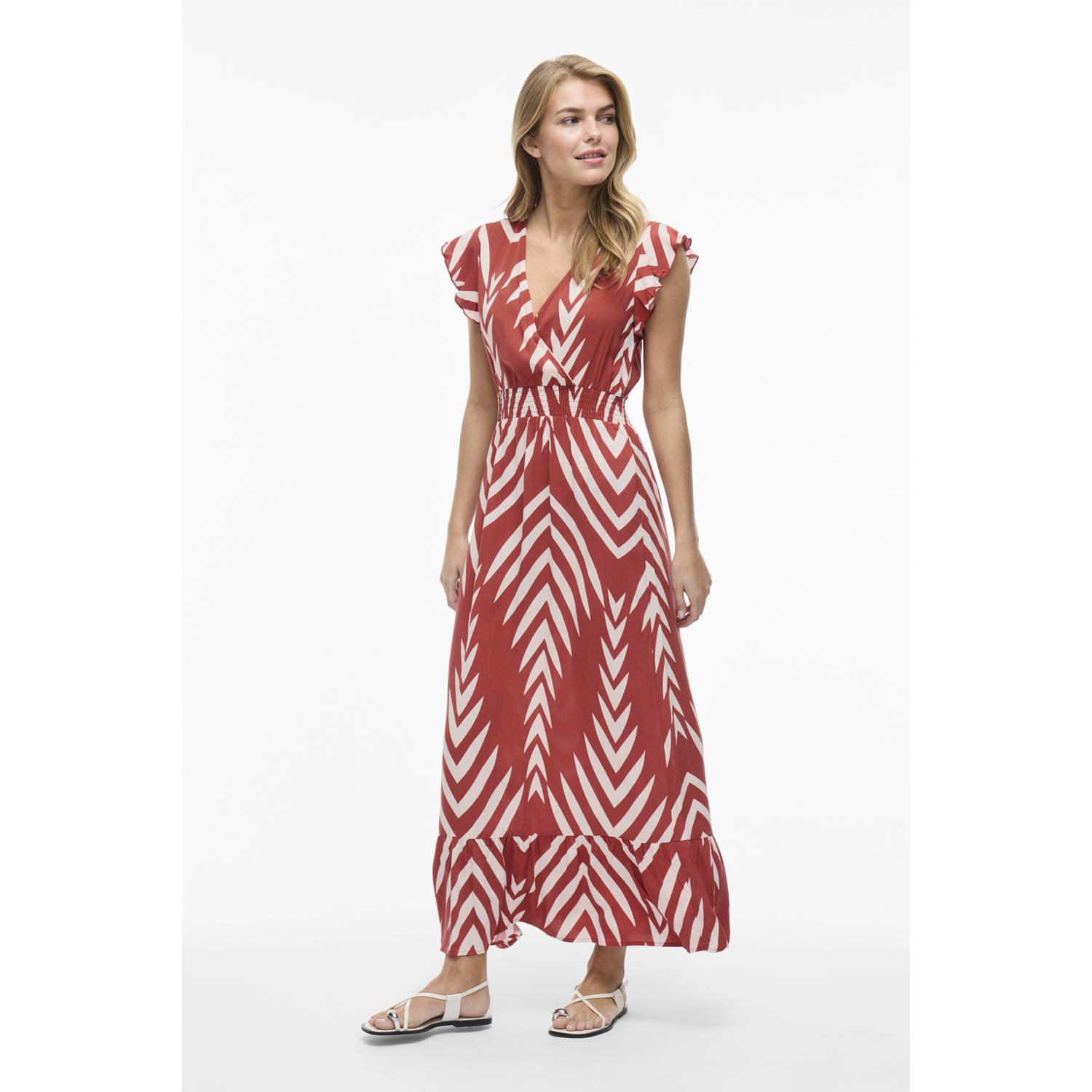 VILA maxi jurk rood