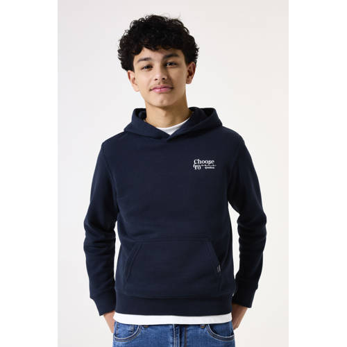 Garcia hoodie met backprint donkerblauw afbeelding