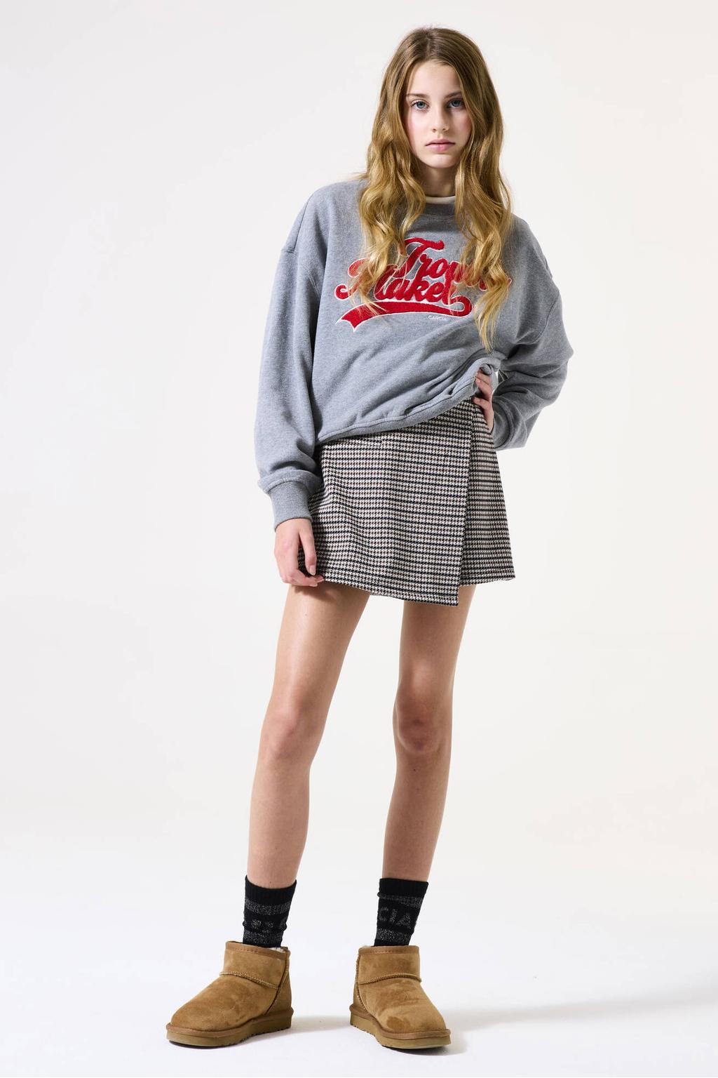 Garcia sweater grijs melange