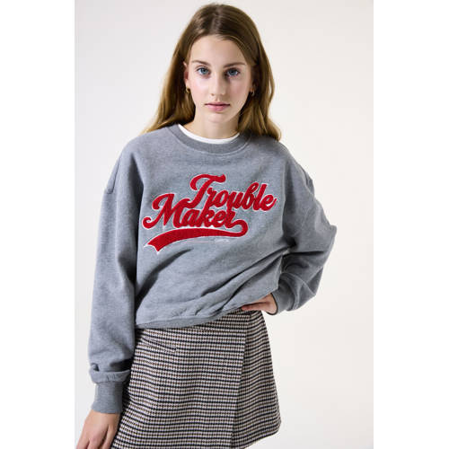 Garcia sweater grijs melange afbeelding