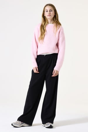 straight casual broek zwart