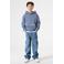 Garcia hoodie met backprint blauw