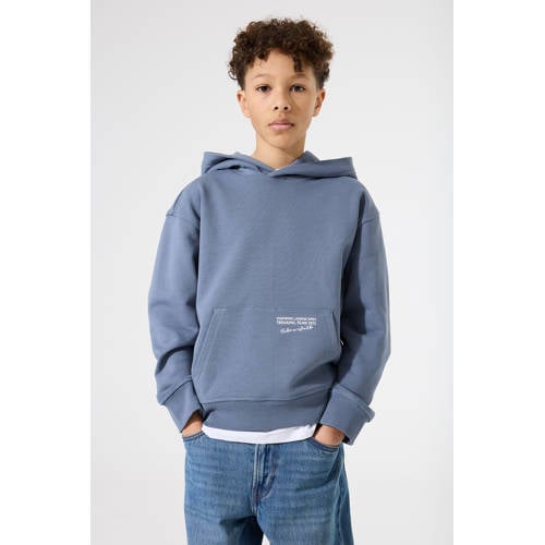 Garcia hoodie met backprint blauw afbeelding