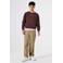 Garcia sweater met backprint bruin